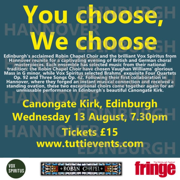 Robin Chapel Choir at the Fringe
